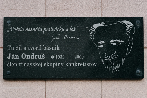 Pamätná tabuľa Jána Ondruša