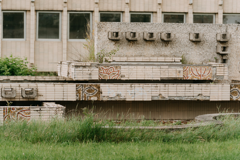 Fontána v areáli nemocnice